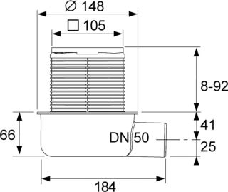 TECE Трап дренажный TECEdrainpoint S 3601050